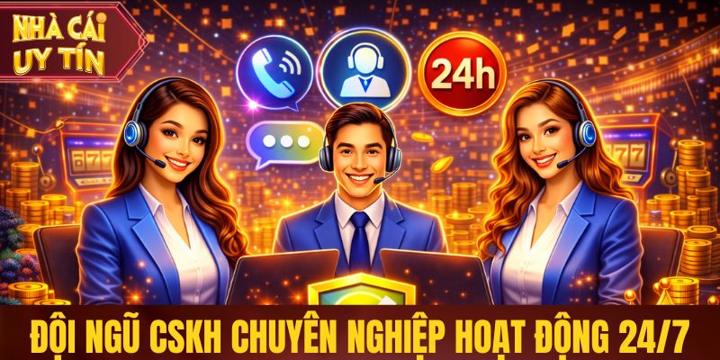 Đội ngũ CSKH chuyên nghiệp hoạt động liên tục